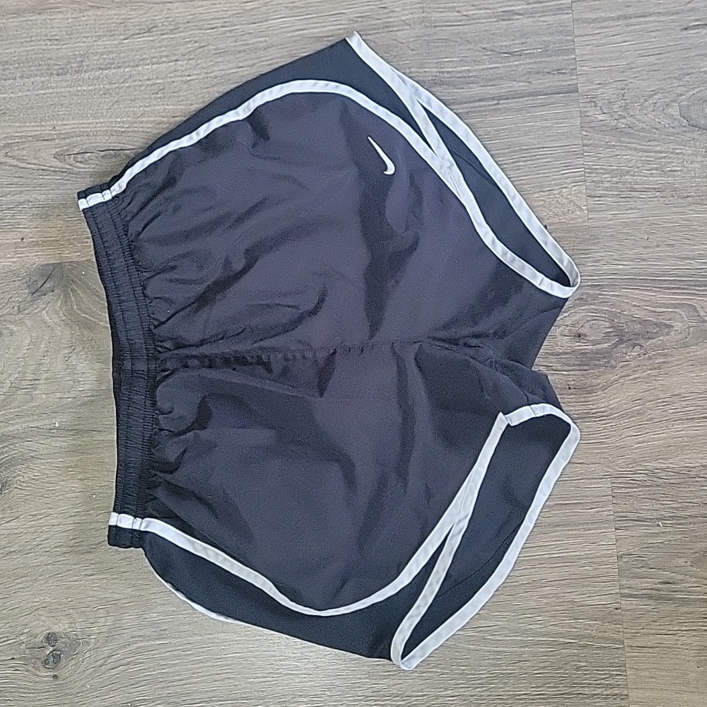 Nike running shorts, black and white, extra small